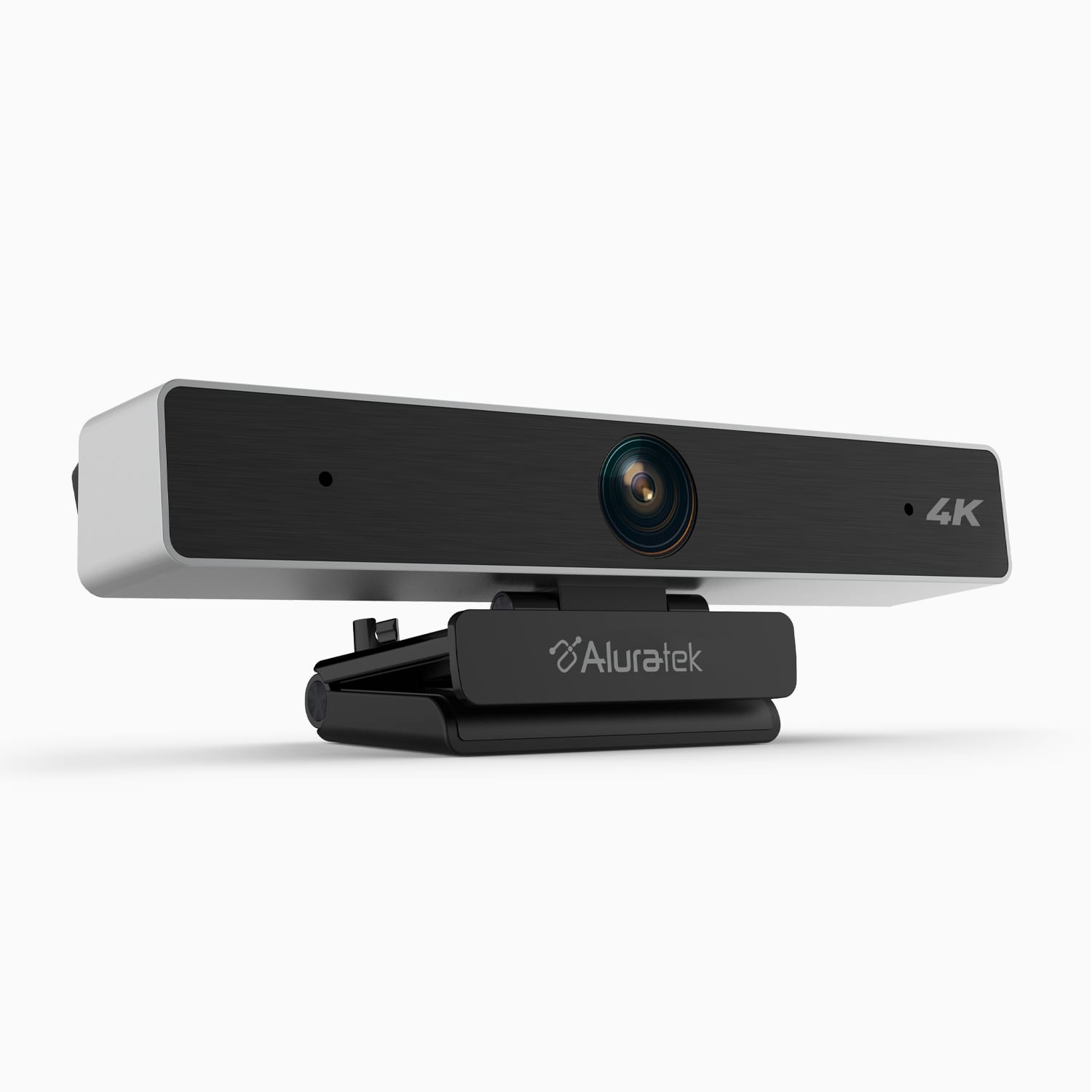 Aluratek 4K HD Webcam Pro 5x Digital Zoom Dual-Stereo Noise-Cancelling Mics Angle