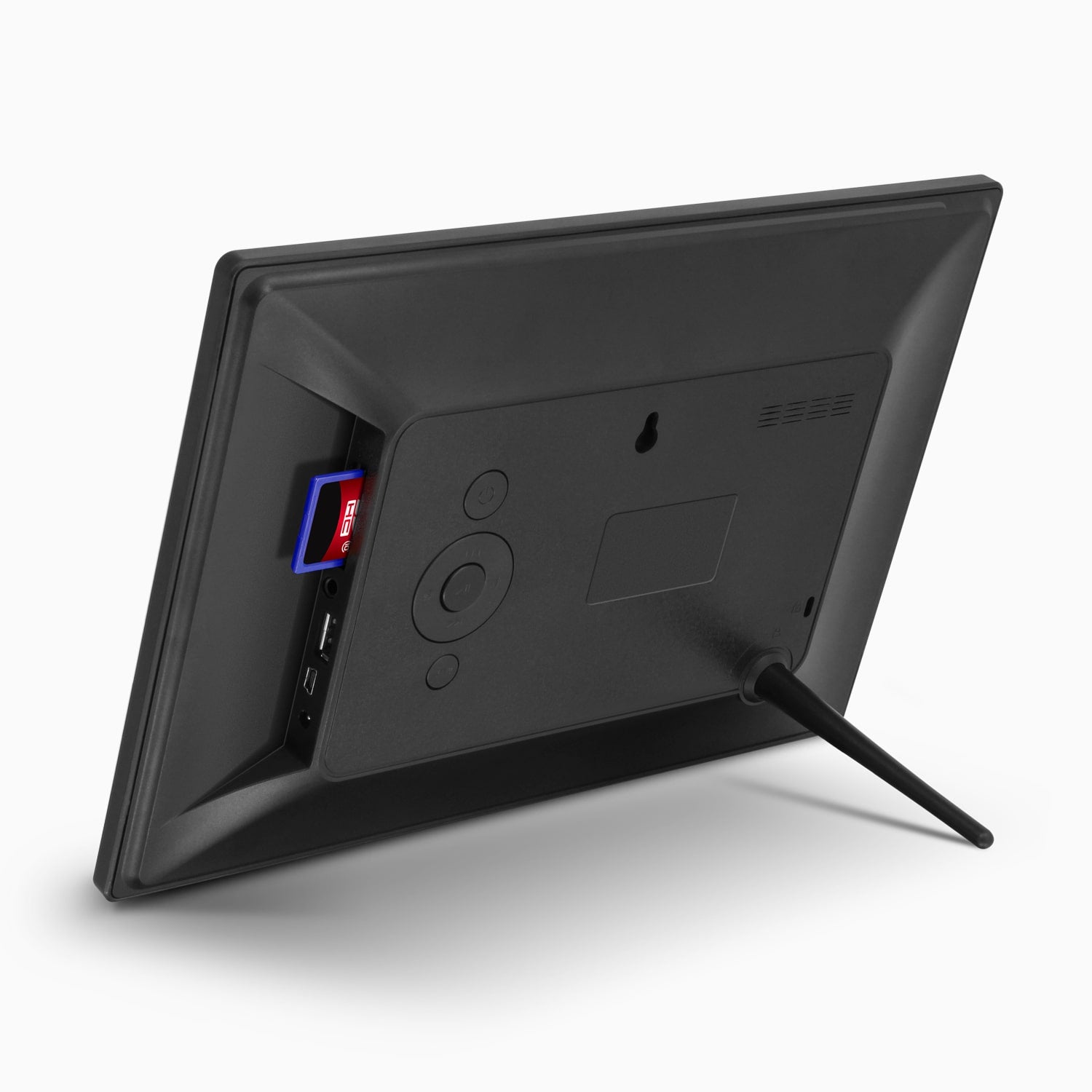 aluratek 7-inch ips touchscreen wifi digital photo frame 8gb back angle usb