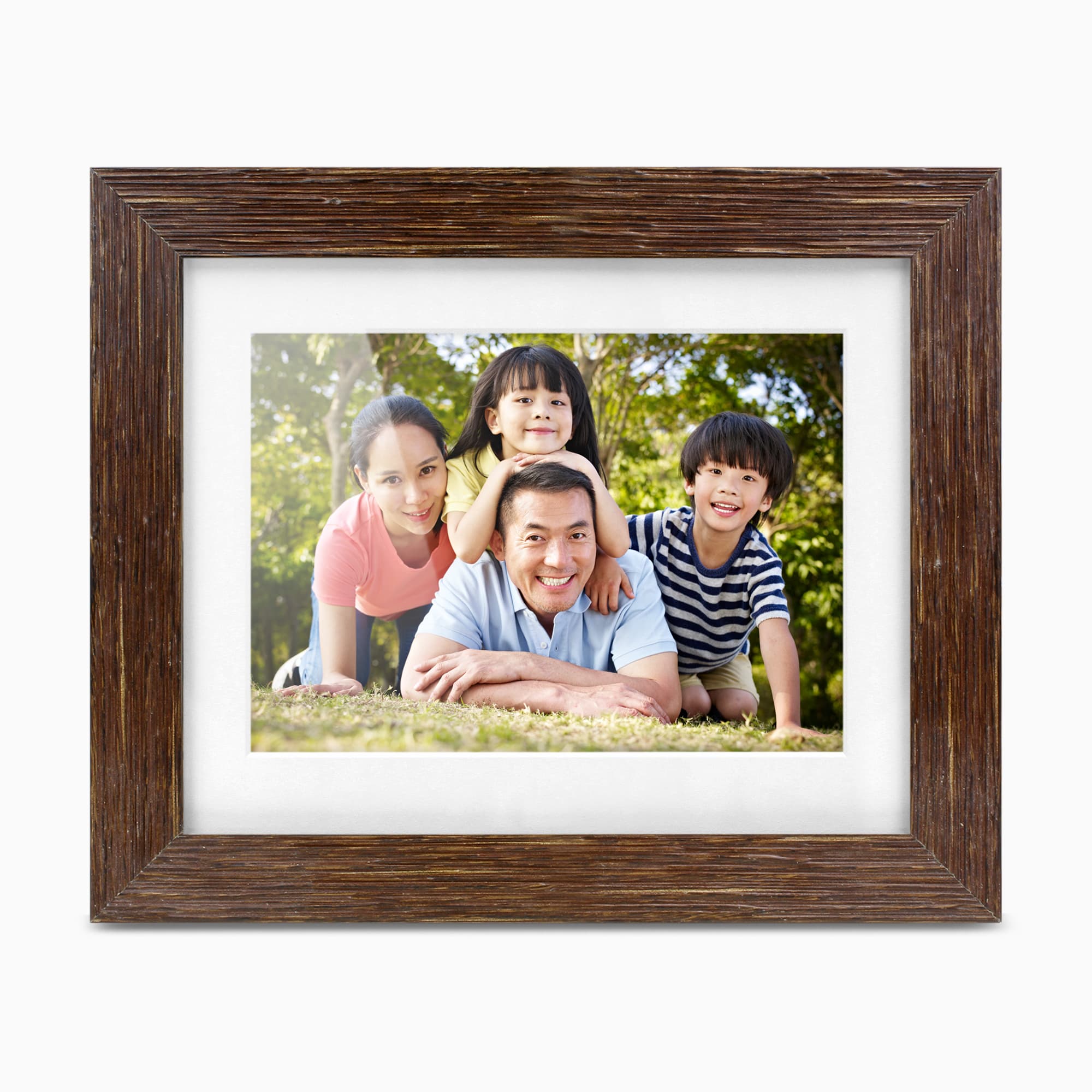 aluratek 8 digital photo frame distressed wood automatic slideshow main