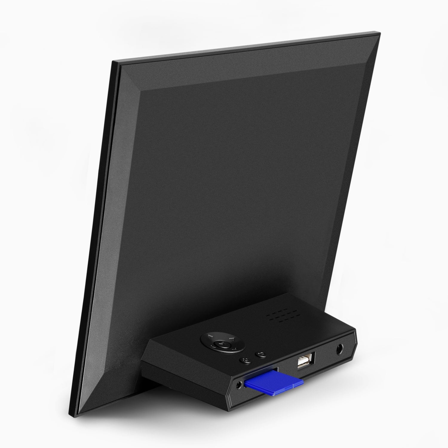 aluratek 8 slim digital photo frame automatic slideshow back