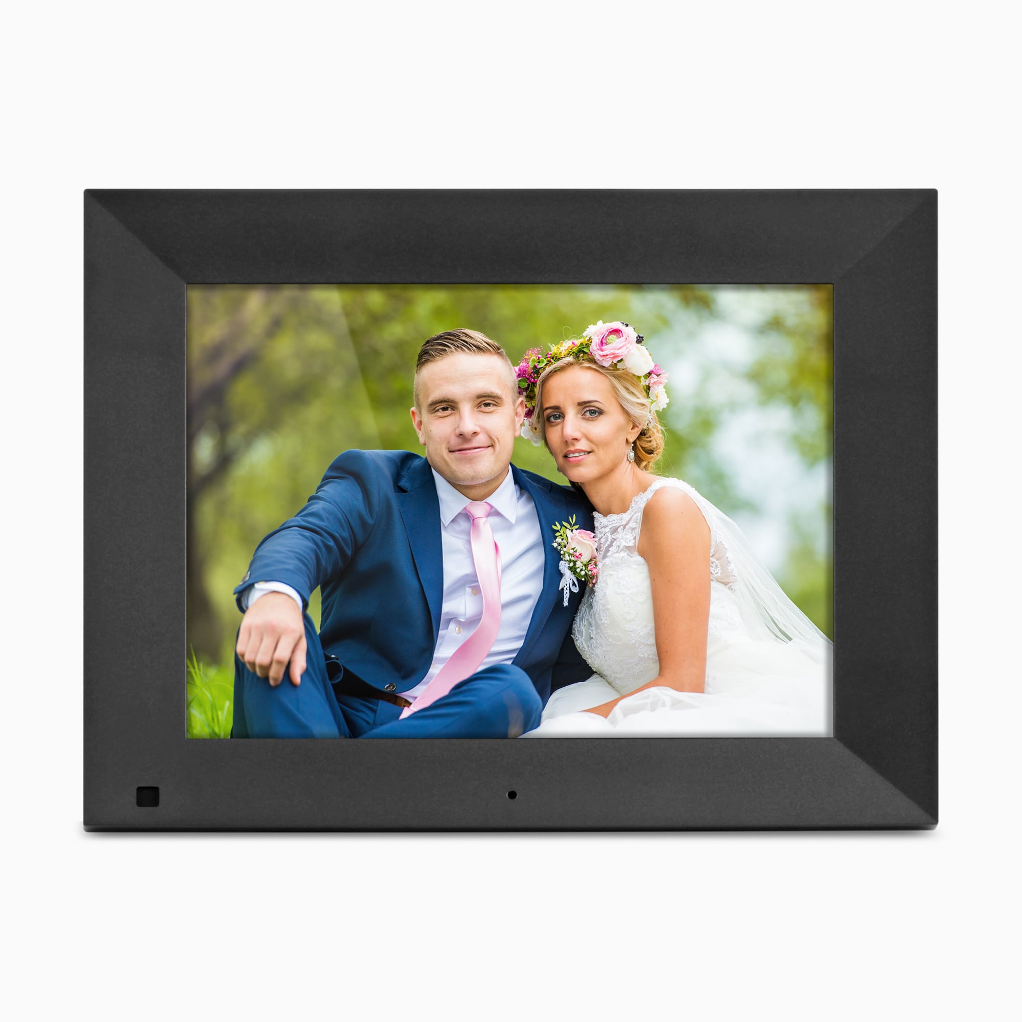aluratek 9 digital photo frame motion sensor auto-rotation 16gb main
