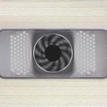 Aluratek Adjustable Ergonomic Laptop Cooling Table with Fan close up