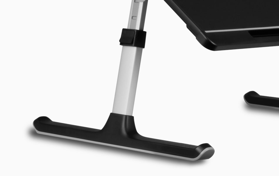 Aluratek Adjustable Laptop Stand Table Sled Legs