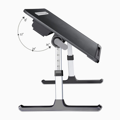 Aluratek Adjustable Laptop Stand Table tilting angle