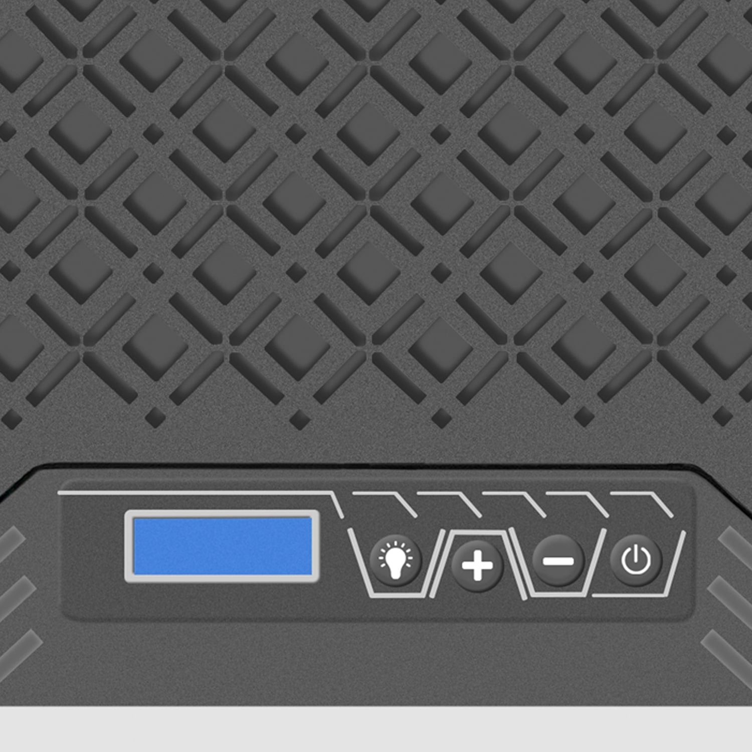 Aluratek Ergonomic USB Laptop Cooling Pad RGB Lights Closed Up Controls