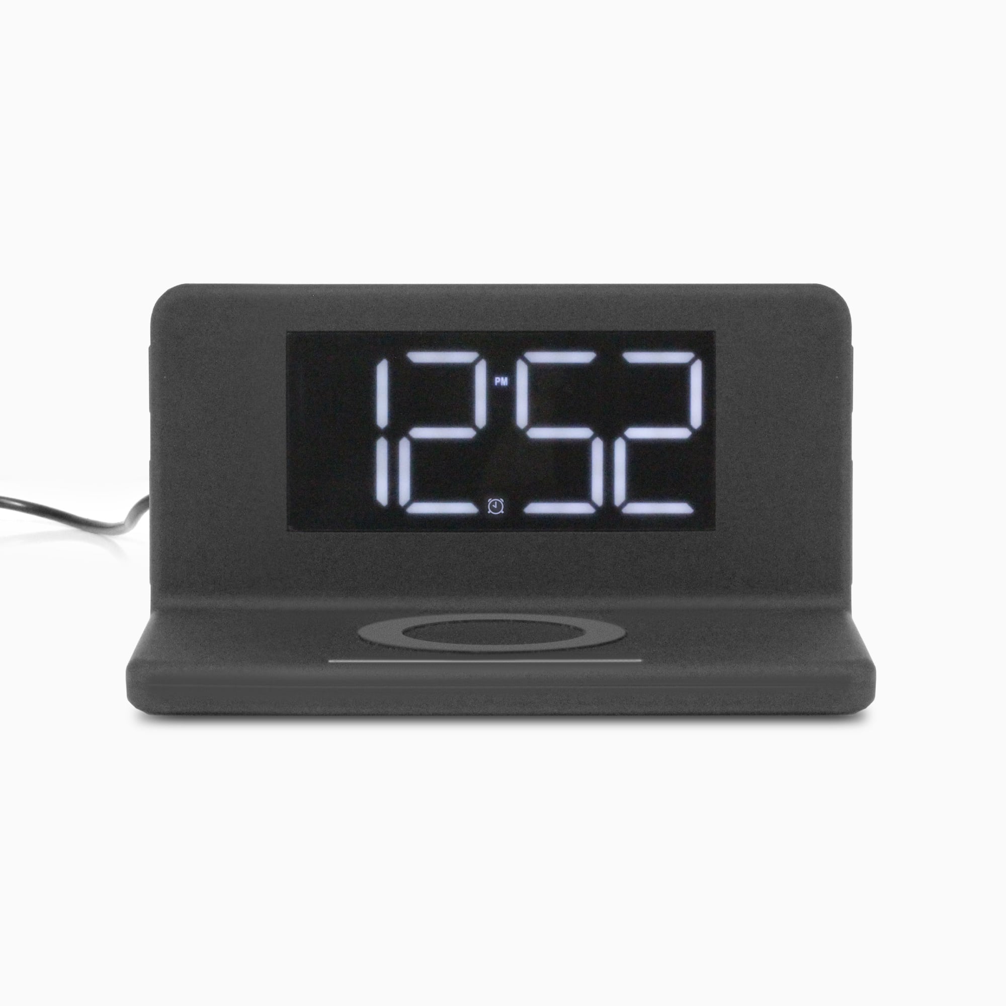 Aluratek Qi Wireless Charging Alarm Clock with Nightlight