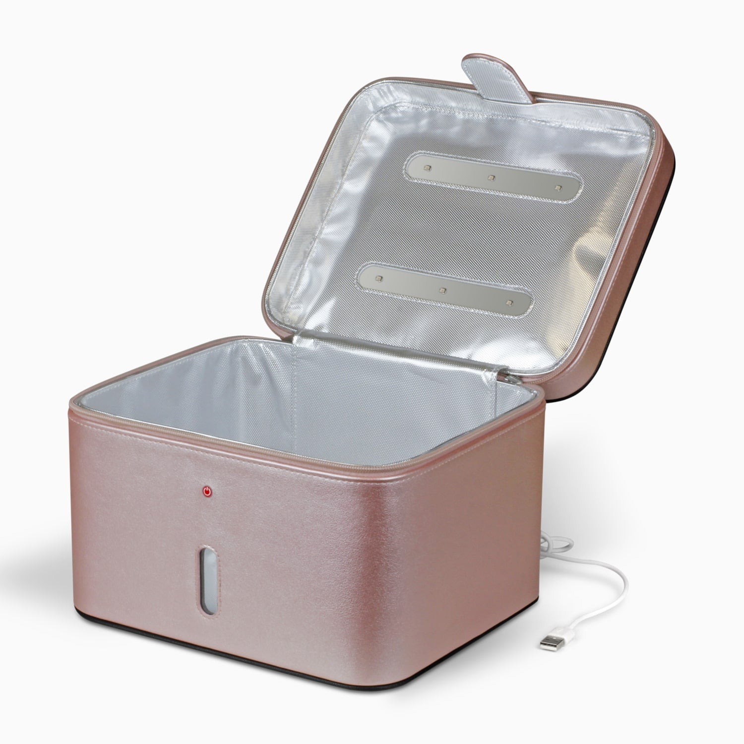 Aluratek UVC Sterilization Bag PINK open angle