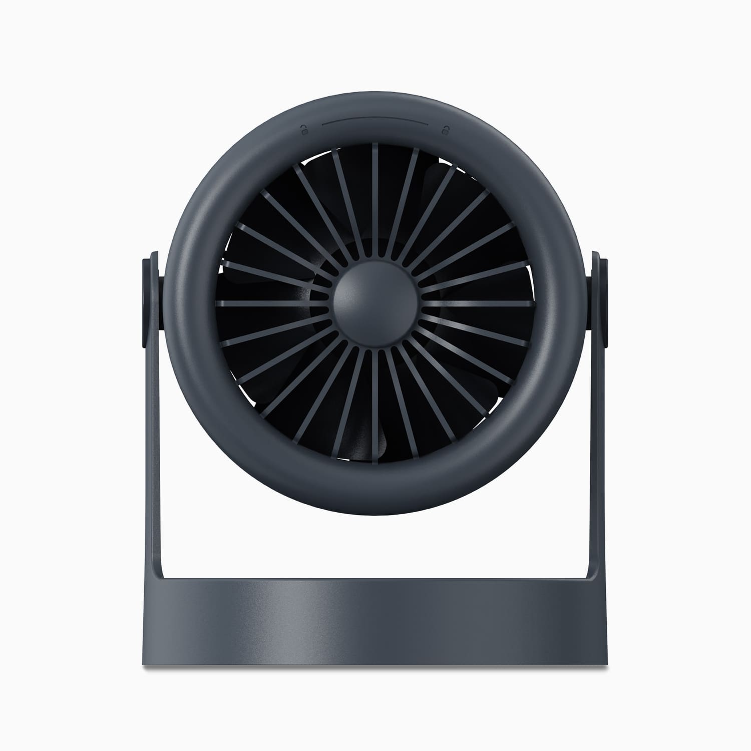 Aluratek Vortex Pro Rechargeable Desktop Fan Back