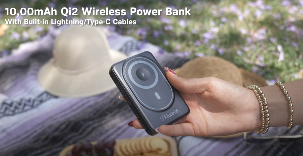 YouTube video thumbnail for 10,000mAh Qi2 Wireless Power Bank